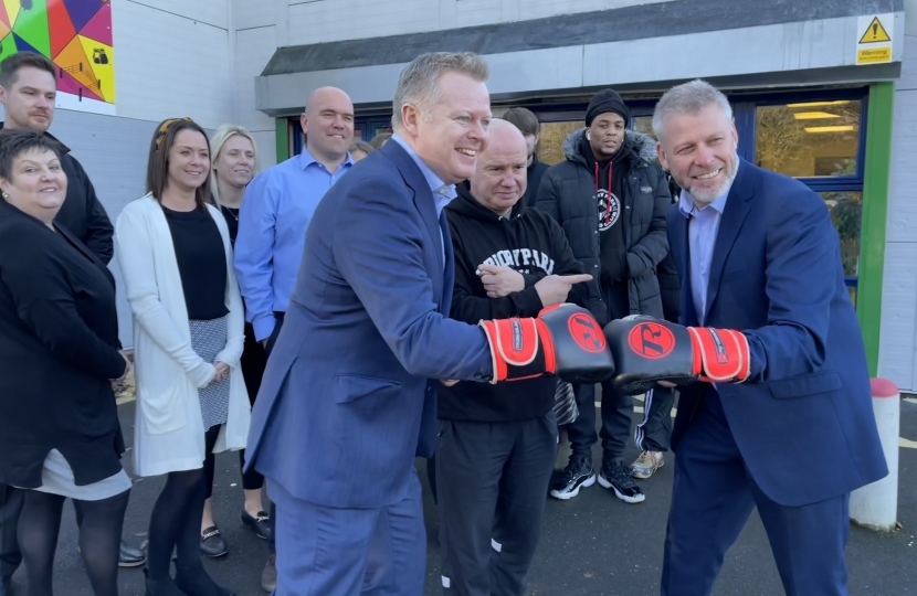 The opening of the new Priory Park School