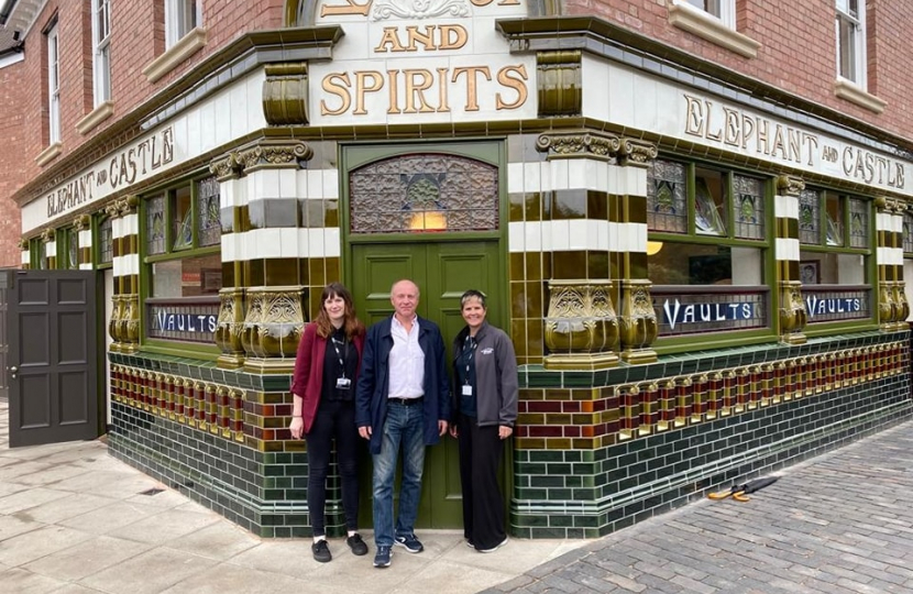 Marco Longhi MP with Jo and Carol from the BCLM team