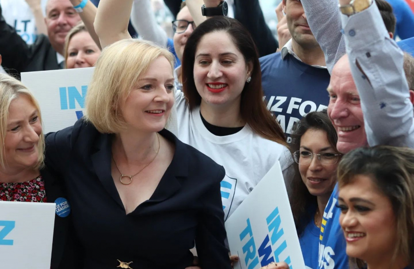 The Rt. Hon. Elizabeth Truss MP with Marco Longhi MP