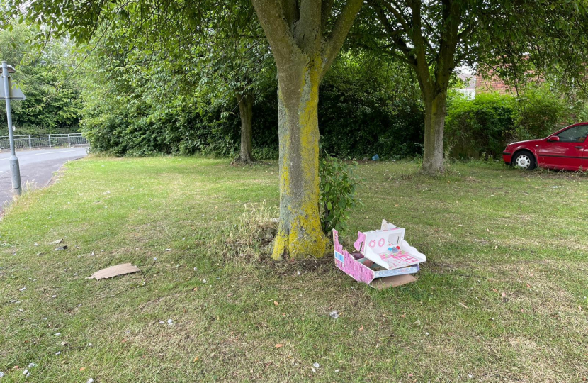 Litter in Kenilworth Court