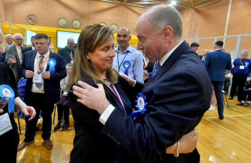 Marco Longhi MP congratulates Sara Bothul on winning St James's ward