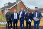 Conservative and Unionist Party Chairman, The Rt. Hon. Andrew Stephenson MP, Marco Longhi MP, his team, and local activists in Saint James' ward